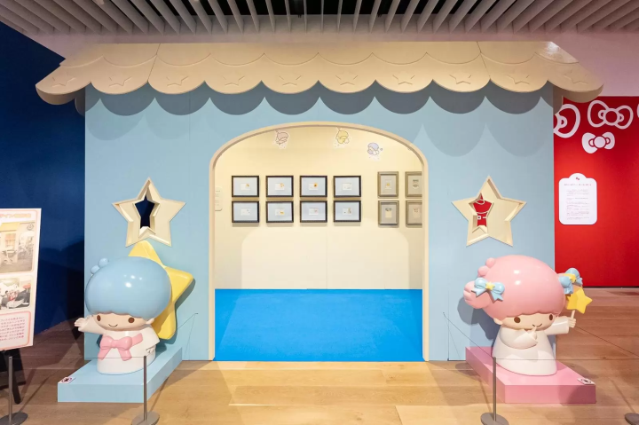 與雙星仙子、Hello Kitty 禮服的合照區