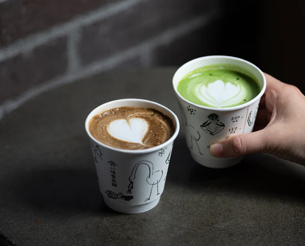 一保堂茶舖 新丸ビル店抹茶拿鐵＆焙茶拿鐵