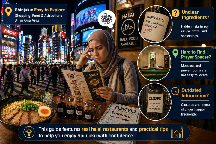 신주쿠에서 할랄 음식을 찾으시나요? 믿을 수 있고 안전한 맛집 가이드 (2026년판)