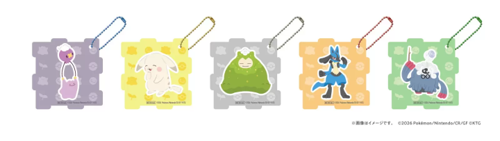 《Poco a Pokémon》壓克力拼圖鑰匙圈