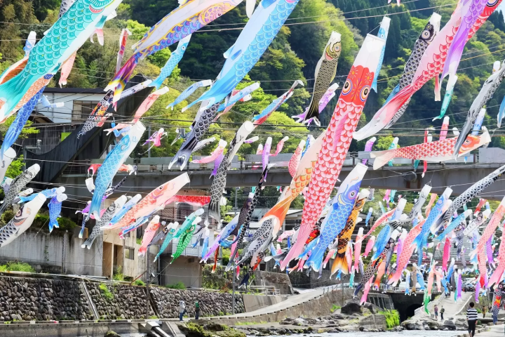 Tsuetate Onsen Koinobori