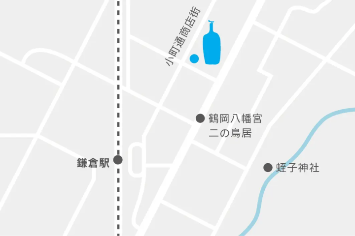 藍瓶咖啡鎌倉咖啡廳店鋪位置示意圖