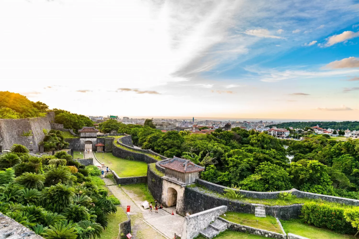 View over Naha from Shuri Castle