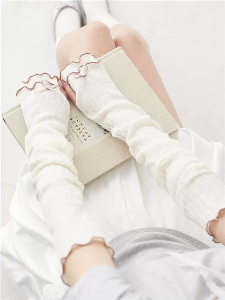 [Odakyu Ace] Girly accent★Arm covers with frill ribbons