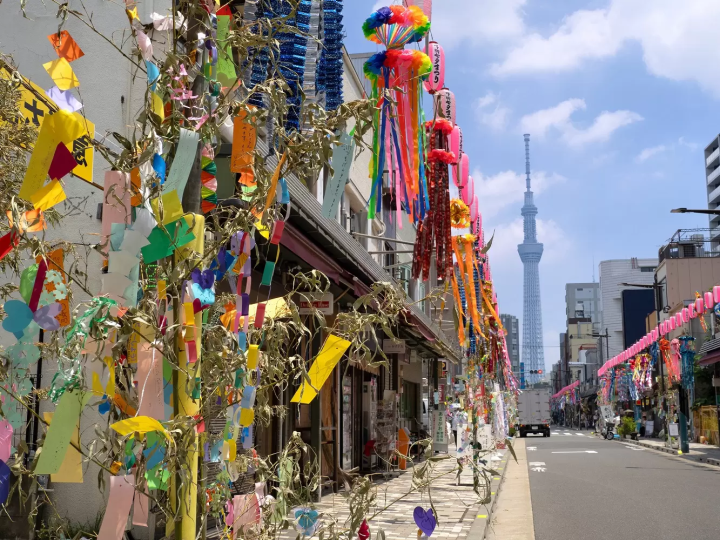 浅草夏季风物诗！河童桥本通的「下町七夕祭典」