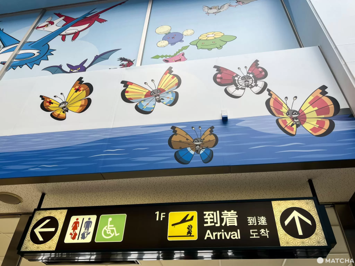 館内サインにもポケモンがいっぱい