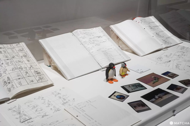 初期のスタジオ記録や貴重な絵コンテを展示