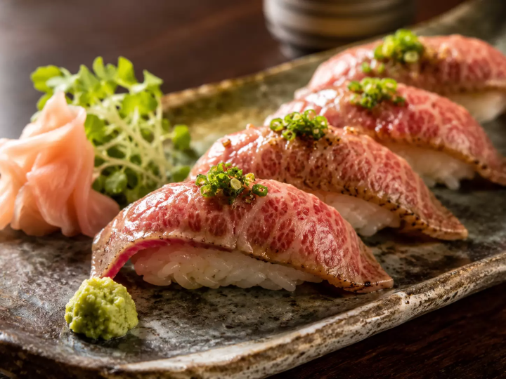 飞驒牛肉握寿司(图)