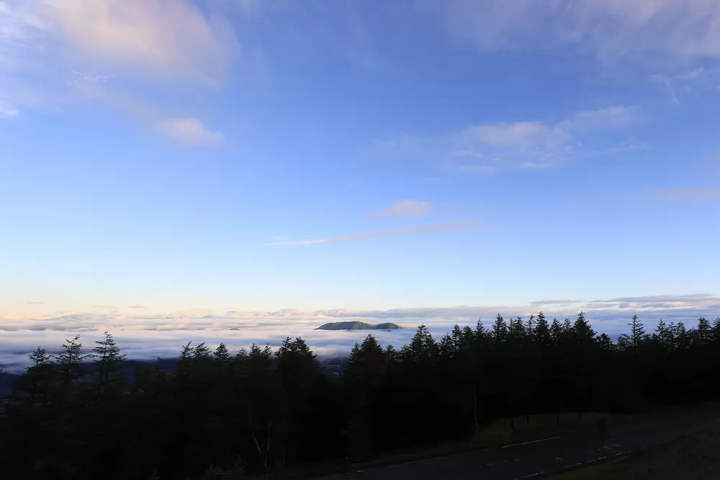 Early morning view from the 5th station of Mount Fuji