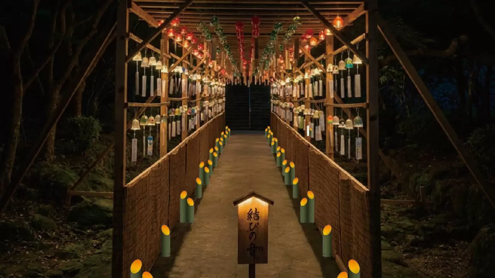 Kamado Shrine, Bamboo Candles