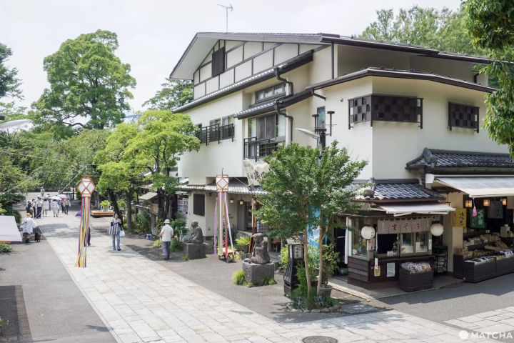 悠閒的深大寺參道