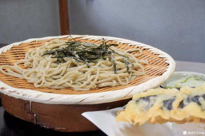 松葉茶屋招牌招牌「天婦羅蕎麥麵(天ざる)」