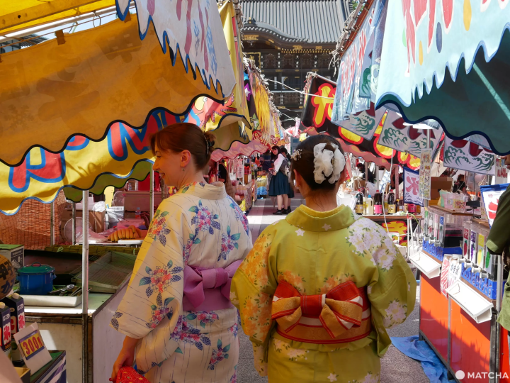 Narita Gion Festival food stalls