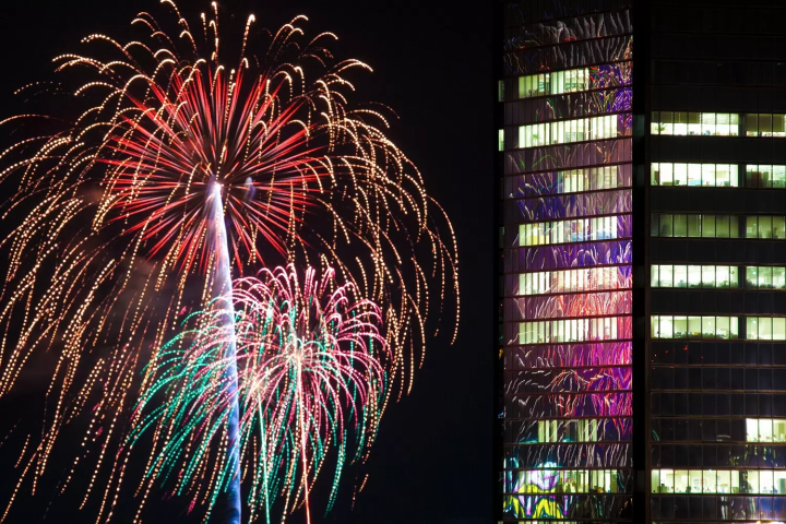 Tenjin Festival Fireworks
