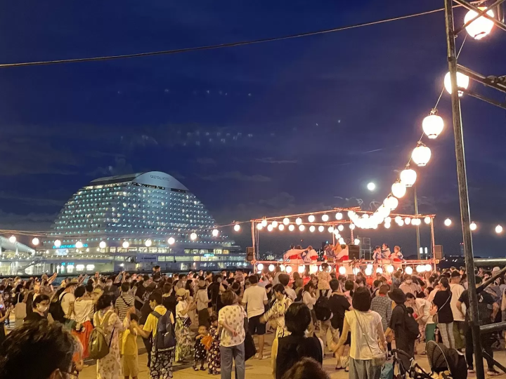 Kobe Seaside Bon Odori in Meriken Park
