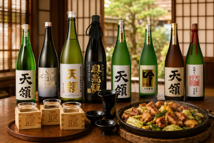 在下下呂溟清酒漫步道，您可以比較和對比各種酒精飲料，包括純米大吟釀、土酒六和米燒酒。 