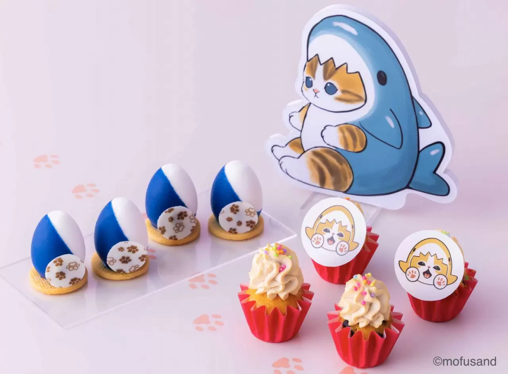 Shark Cat-inspired dessert