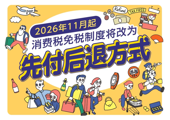 2026年11月起正式实施！日本全新【先付后退】免税制度——办理流程及注意事项详解