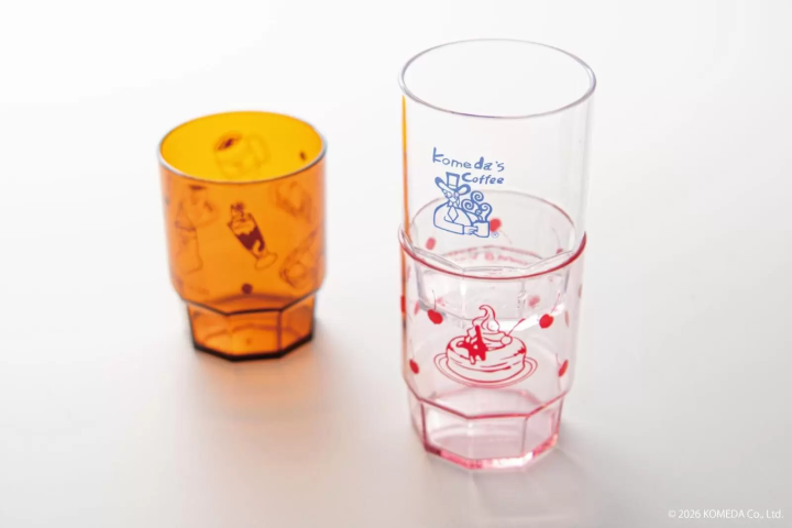 復古風插畫透明疊疊杯