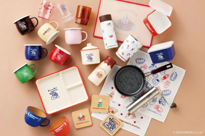 日本廚房用品品牌「YAXELL」推出與「客美多咖啡（コメダ珈琲店）」合作的全新餐桌與廚房用品