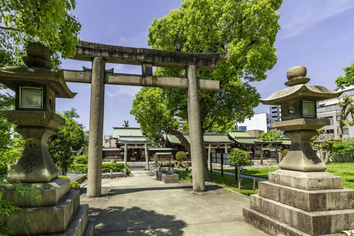 Ikutama Shrine in Osaka