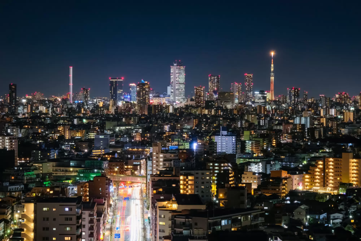 練馬區役所夜景