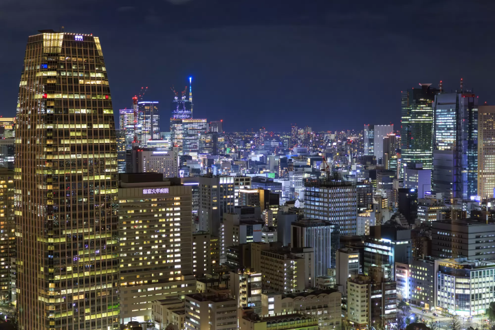 東京鐵塔看出去的夜景
