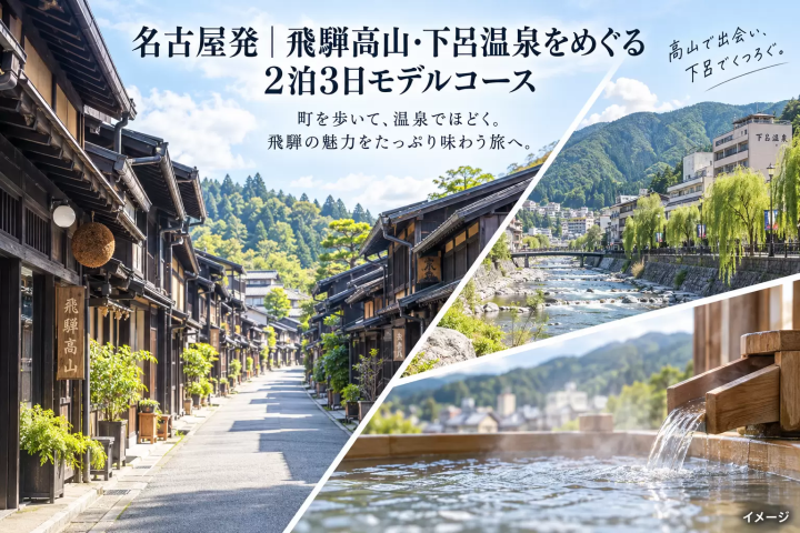 名古屋出發｜飛驒高山、下呂溫泉3天2夜自由行