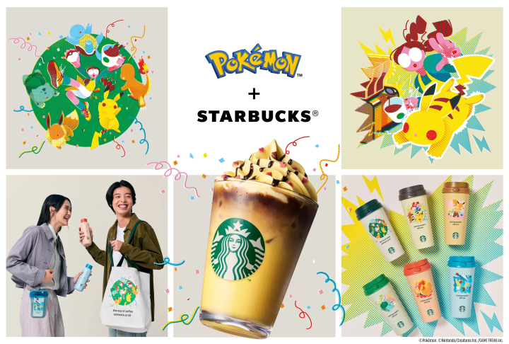 POKÉMON + STARBUCKS® 9월 30일(수) 바리스타가 개발한 '피카츄 허니 크림 라테'와 총 41종의 굿즈 출시