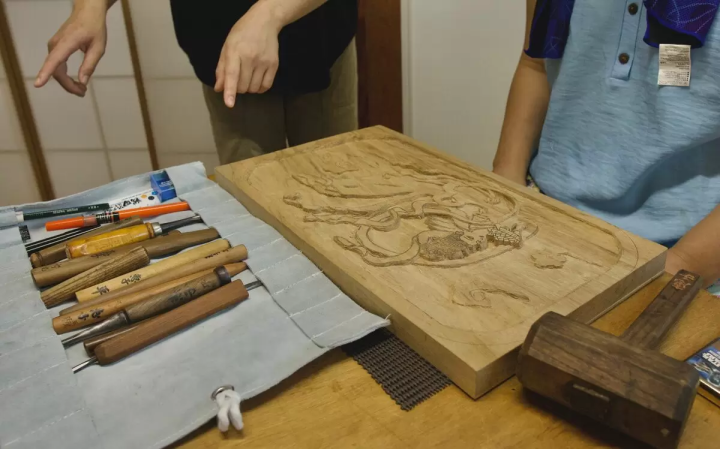 Carving Memories into Wood: A Hands-on Wood Carving Experience at Kumagawa-juku