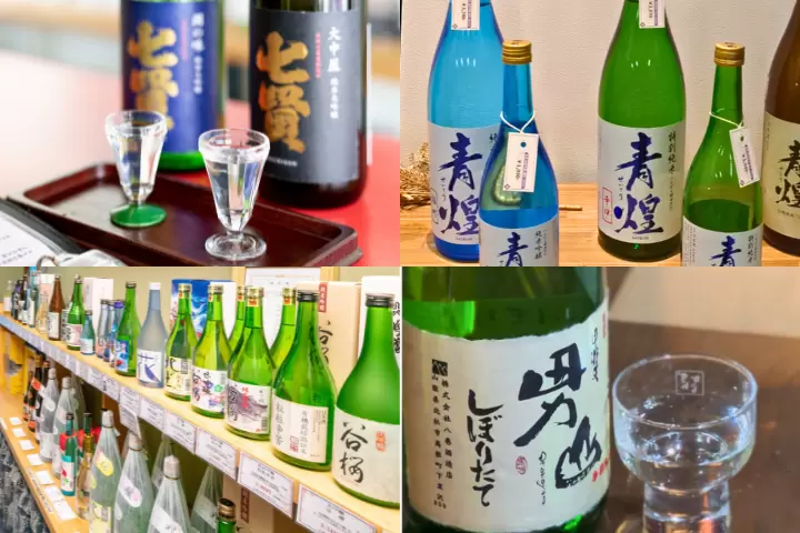 左上：山梨名城株式會社；右上：竹之井酒造株式會社 左下：谷櫻酒造株式會社；右下：八卷酒造株式會社 