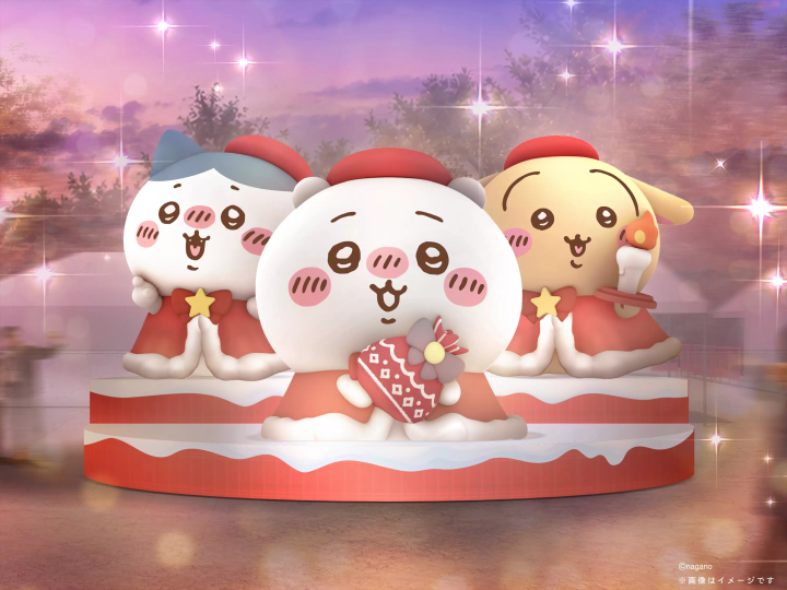 ちいかわクリスマスマーケットの巨大バルーン