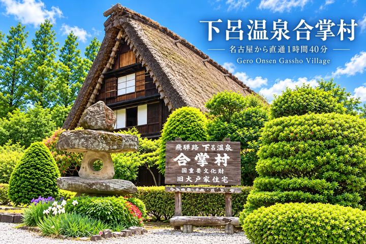 从名古屋直达仅需1小时40分钟！在岐阜下吕温泉合掌村体验日本历史