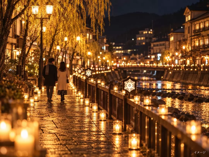 【2026年12月】下呂溫泉冬季煙火|住溫泉旅館的2天1夜行程